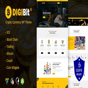 قالب وردپرس ماینتینگ ارز دیحیتال DigiBit نسخه 1.2