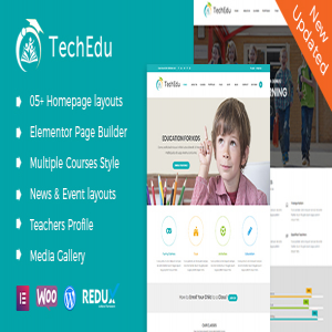 قالب وردپرس آموزشی TechEdu نسخه 1.0.1