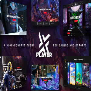 قالب وردپرس بازی PlayerX نسخه 1.1