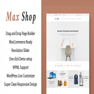 قالب آماده وردپرس Max shop نسخه 1.1.2
