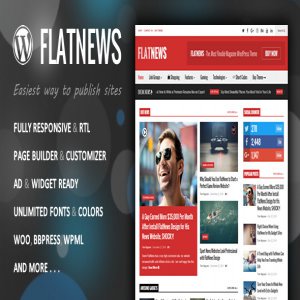 قالب خبری وردپرس Flat News نسخه 3.8