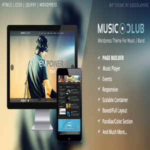 قالب وردپرس موزیک Music Club نسخه 1.06