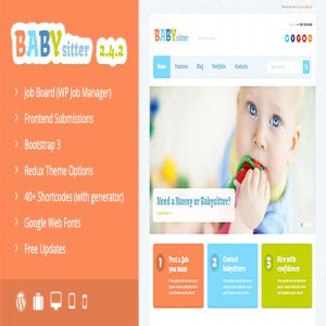 قالب وردپرس دایرکتوری کودکانه Babysitter نسخه 2.4.0