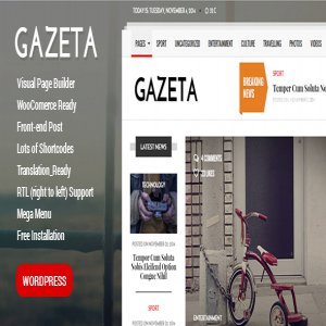 قالب وردپرس مجله Gazeta نسخه 1.3 راست چین