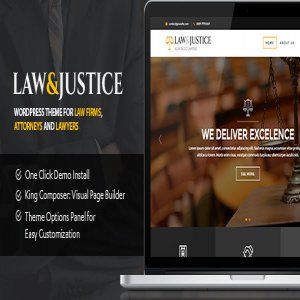 قالب وردپرس وکالت و قانون Law & Justice نسخه 1.1.5.3