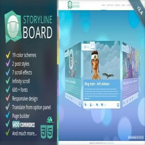 قالب وردپرس Storyline Board نسخه 2.5.1