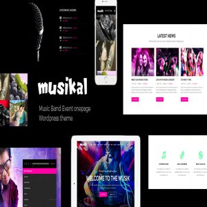 قالب وردپرس موزیک Musikal نسخه 1.0