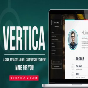 قالب وردپرس شخصی Vertica نسخه 1.0