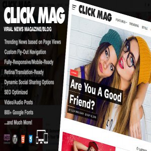 قالب خبری و مجله وردپرس Click Mag نسخه 3.0.0