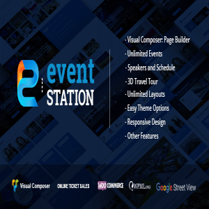 قالب وردپرس رویدادها Event Station نسخه 1.2.3