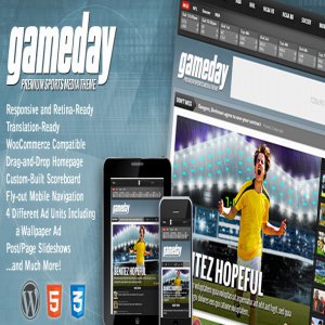 قالب خبری ورزشی وردپرس Gameday نسخه 3.02