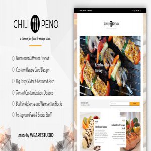 قالب وردپرس دستور غذا Chilipeno نسخه 1.0.1