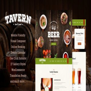 قالب وردپرس رستوران Tavern نسخه 1.2