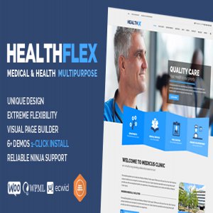 قالب وردپرس پزشکی HEALTHFLEX نسخه 1.5.8