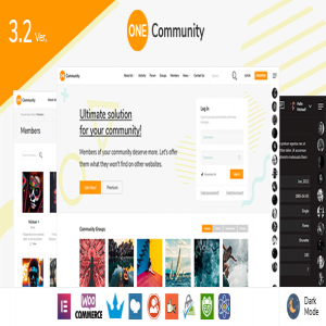 قالب buddypress OneCommunity نسخه 2.2