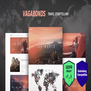 قالب وبلاگی وردپرس Vagabonds نسخه 1.0.2