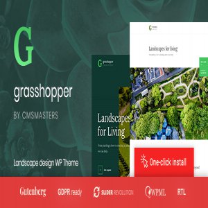 قالب وردپرس باغداری Grasshopper نسخه 1.0