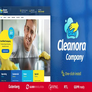 قالب وردپرس خدمات نظافت Cleanora نسخه 1.0.0