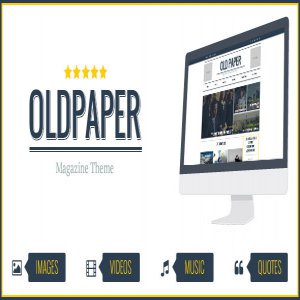 قالب وردپرس مجله OldPaper نسخه 1.5.1 راست چین