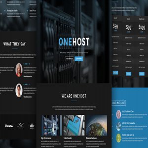 قالب هاستینگ وردپرس Onehost نسخه 1.3.9 راست چین