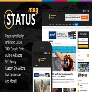 قالب وردپرس مجله Status Magazine نسخه 1.2.0 راست چین