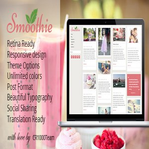 قالب وبلاگی وردپرس Smoothie نسخه 1.4.4