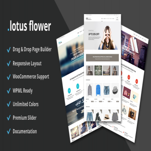 قالب فروشگاهی ووکامرس Lotus Flower نسخه 1.57