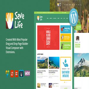 قالب وردپرس موسسه خیریه Save Life نسخه 1.2.1