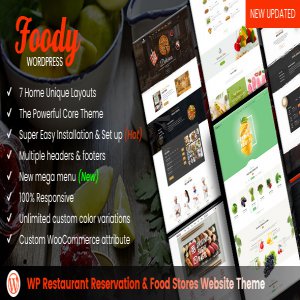 قالب وردپرس Foody نسخه 1.5.0