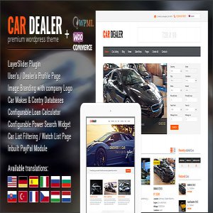 قالب وردپرس Car Dealer نسخه 1.4.8