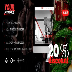 قالب وردپرس بدنسازی YourFitness نسخه 1.0.4 راست چین