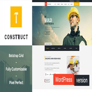 قالب وردپرس ساختمانی Construct نسخه 1.0 راست چین