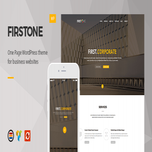 قالب تک صفحه ای وردپرس FirstOne نسخه 1.0.1