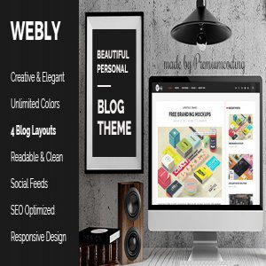 قالب وبلاگی وردپرس Webly نسخه 1.4