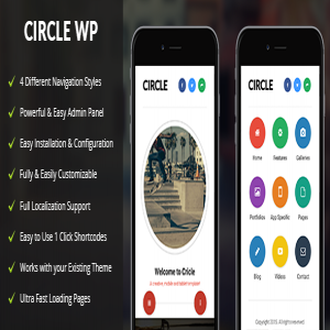 قالب موبایلی وردپرس Circle Mobile نسخه 1.0