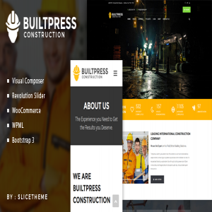 قالب وردپرس ساختمانی BuiltPress نسخه 1.0