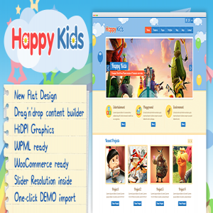 قالب چندمنظوره وردپرس Happy Kids نسخه 3.4.9