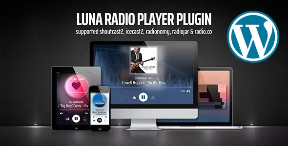 دانلود افزونه وردپرس Luna Web Radio Player