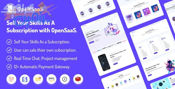 دانلود اسکریپت OpenSaaS – فروش پروژه و محصولات دیجیتال