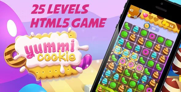 دانلود بازی HTML5 متن باز Yummi Cookie