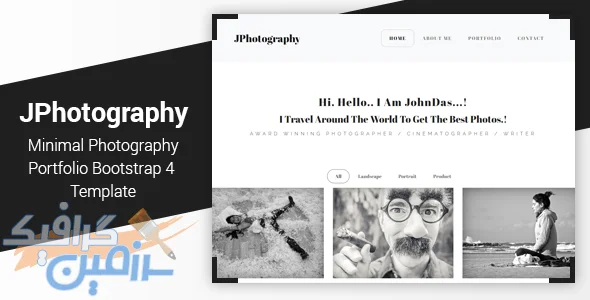 دانلود قالب سایت JPhotography – قالب HTML خلاقانه عکاسی