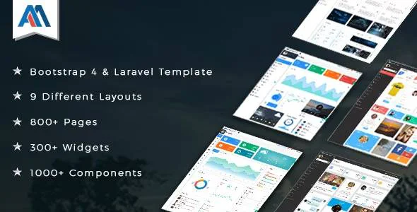 دانلود قالب مدیریت Admire – قالب مدیریت بوت استرپ و Laravel حرفه ای