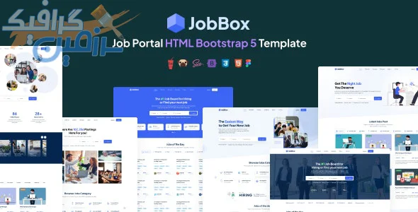 دانلود قالب سایت مشاغل JobBox