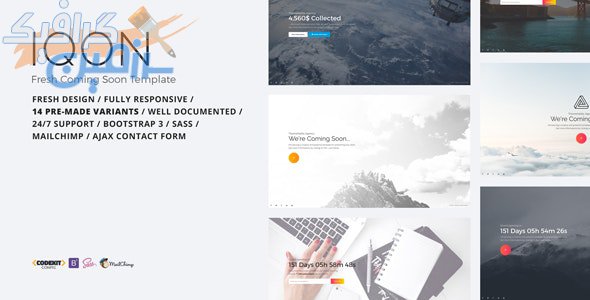 دانلود قالب سایت IQON – قالب Coming Soon و بزودی HTML