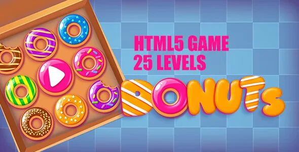 دانلود بازی HTML5 متن باز Donuts