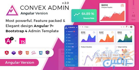 دانلود قالب مدیریت Convex – قالب بوت استرپ ادمین و داشبورد حرفه ای