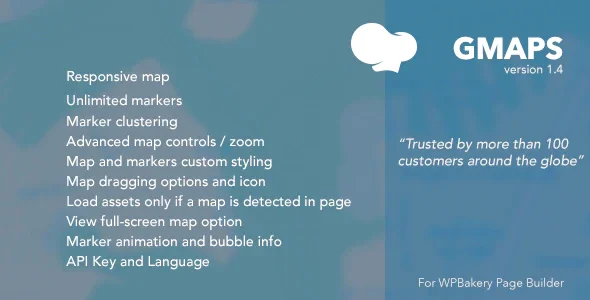 دانلود افزونه وردپرس GMAPS – افزودنی حرفه ای صفحه ساز WPBakery