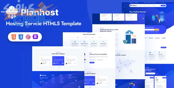 دانلود Planhost - الگوی HTML حرفه ای برای طراحی سایت های هاستینگ (نسخه کامل)