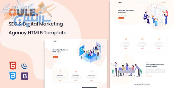 دانلود قالب HTML سئو و بازاریابی دیجیتال Oule | نسخه HTML | طراحی آژانس دیجیتال مارکتینگ