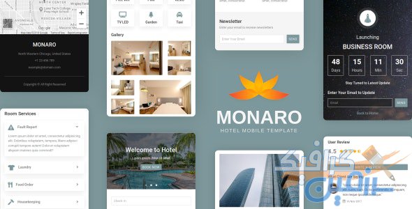 دانلود قالب سایت Monaro – قالب هتل و رزرواسیون حرفه ای موبایل